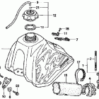 XR400R Топливный бак