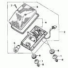 XR400R Фонарь задний