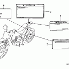 XR100R Предупредительные таблички