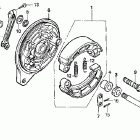 VT600C Задний тормоз