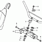 CR125R Handlebar @ top bridge ('02-'03)