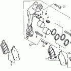 ST1100P Передний тормозной суппорт