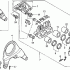 VFR800A Задний суппорт тормозной