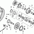VFR800A Заднее колесо