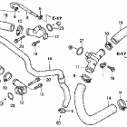 VFR800A Патрубки охлаждения