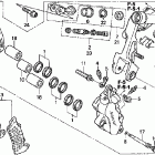 VFR800A Передний тормозной суппорт левый
