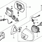 GL1800 Поворотники & зеркало