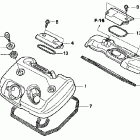 VT600C Cylinder head cover ('02 / '03 / '04'05-a / cm)