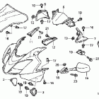 VFR800A Верхний обтекатель