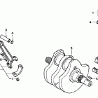 VT750CDA Коленвал и поршни