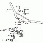 XR400R Руль и панель переднего номера