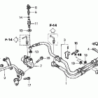 VFR800 Задние тормозные трубки
