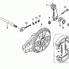 XR80R Задний тормоз