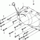 VT750CDA Крышка картера правая