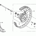 XR100R Переднее колесо