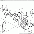 GL1800 Задний суппорт тормозной