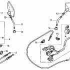 GL1500CD Рулевые переключатели и троса