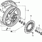 VF750C Переднее колесо
