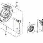 VT600C Заднее колесо