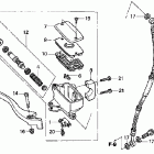 VT600C Главный тормозной цилиндр - передний