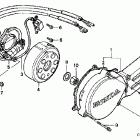 CR85R Left crankcase cover ('03-'04)