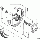 VT600C Переднее колесо