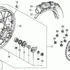 XR200R Заднее колесо