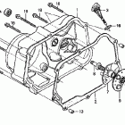 XR50R Крышка картера правая