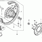 XR80R Заднее колесо