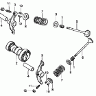 XR50R Распредвал и клапана