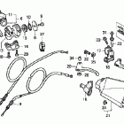 XR650R Рулевые рычаги , переключатели и тросы