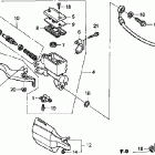 XR650L Главный тормозной цилиндр - передний