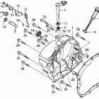 XR200R Крышка картера правая