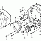 XR650R Крышка картера правая