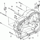 XR80R Крышка картера правая