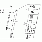 XR80R Передняя вилка