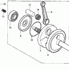 XR80R Коленвал