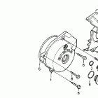 XR200R Крышка картера левая