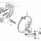 XR80R Front brake @ front brake panel