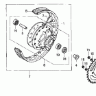 XR50R Заднее колесо