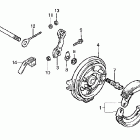 XR50R Задний тормоз