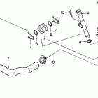 VT600CD Патрубки охлаждения