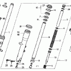 VT750CD Передняя вилка