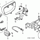 VF750C Carburetor side cover