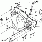 CR80R Крышка картера правая