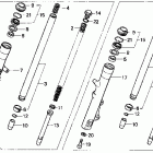 CMX250C Передняя вилка