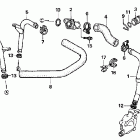 VT1100C Патрубки охлаждения
