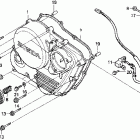 XR650L Крышка картера правая
