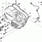 XR600R Крышка картера правая