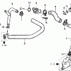 VT1100C3 Патрубки охлаждения